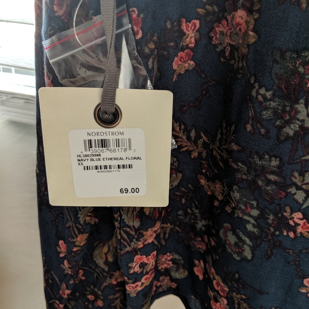 Nwt Hinge Button Down Tie Front Blouse - image 2